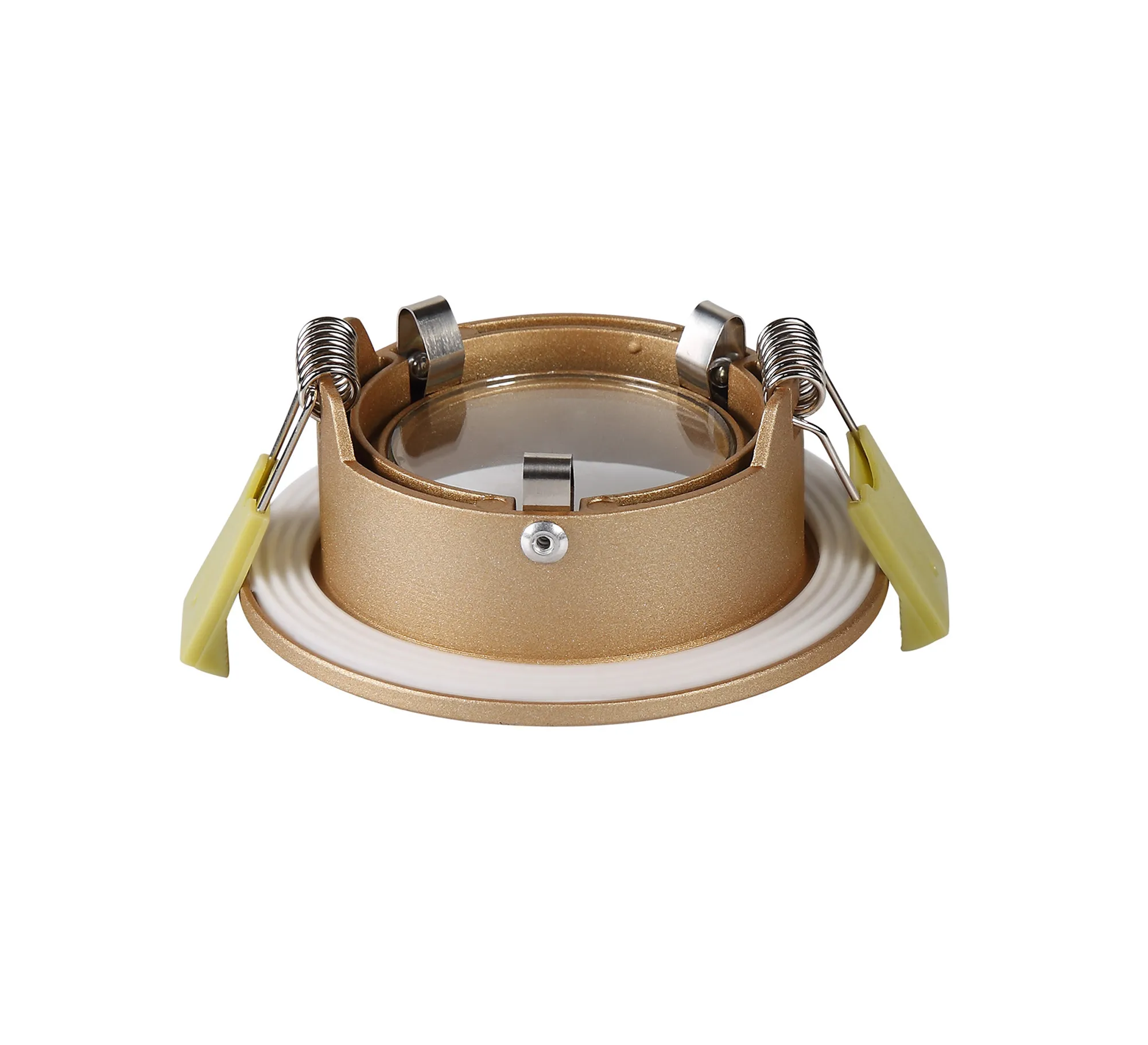 Bruve GU10 Recessed Round Champagne Gold IP65 Downlighter, Cut-Out 68mm DX200405  Dlux Bruve IP65